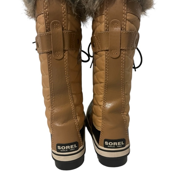 Sorel Tan and Black Winter Boots Size 6 - Picture 4 of 8